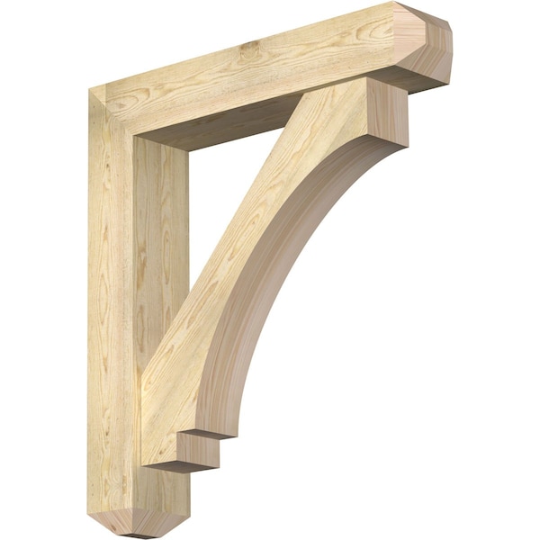 Ekena Millwork Imperial Craftsman Rough Sawn Bracket w/ Offset Brace, Douglas Fir, 8"W x 40"D x 44"H BKT0806X40X44IMP04RDF - main